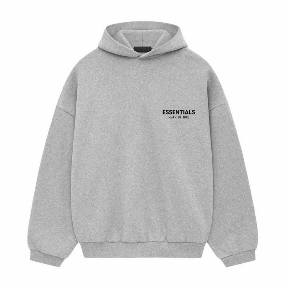 Essentials Fear Of God Light Heather Hoodie